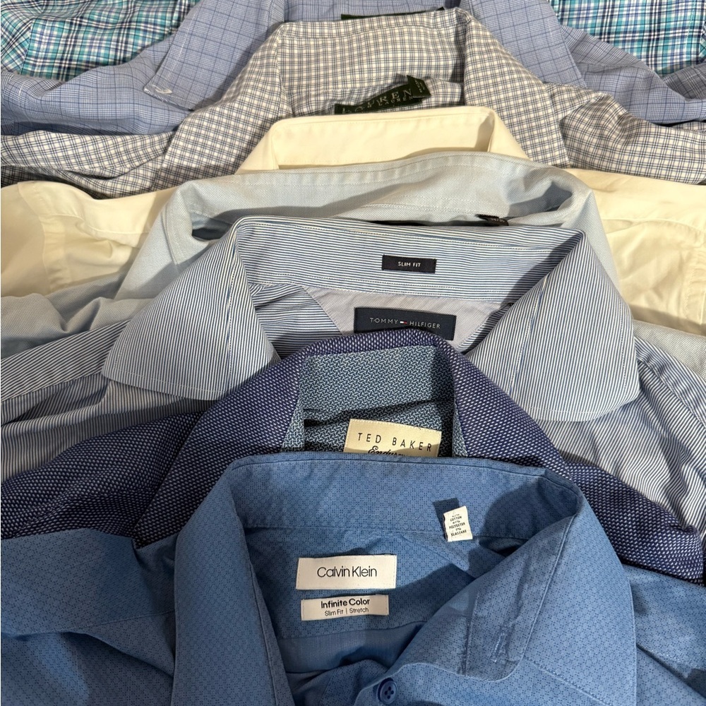 Bundle Of Men’s Dress Shirt Size L 16 -16 1/2